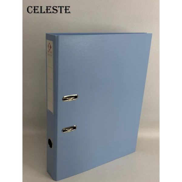 BIBLIORATO A4 LOMO ANGOSTO PASTEL PVC CELESTE 1220  THE-PEL