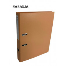 BIBLIORATO A4 LOMO ANGOSTO PASTEL PVC NARANJA 1220 THE-PEL