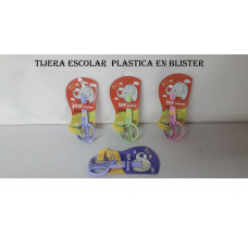 TIJERA PLASTICA BLISTER     881