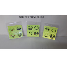 STICKER EMOJI FLUOR x4   082
