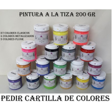 PINTURA A LA TIZA COLOR 200grs ACUAREL