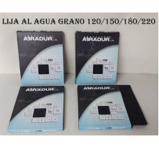 LIJA AL AGUA (MADERA/METAL) GRANO 120/150/180/220 ACUAREL