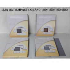 LIJA ANTIEMPASTE (YESO/CER/PORC) GRANO 120/150/180/220 ACUAREL