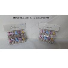 BROCHES x10 UNICORNIO   18509