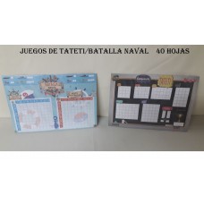 JUEGO MESA BATALLA NAVAL / TA-TE-TI 40hjs