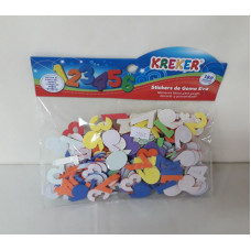 STICKERS NUMEROS GOMA EVA   1352