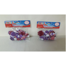 STICKERS GLITTER FLORES AUTOADHESIVAS   1356