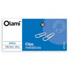 CLIPS METALICOS Nº10 100mm x20 OLAMI   MT200