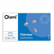 CHINCHE PLATEADA 9.5mm x100 OLAMI   MT504