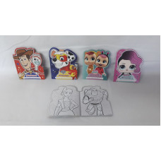 LIBRITOS P/PINTAR PERSONAJES 12x15CM