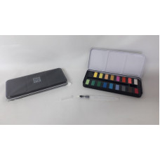 SET ACUARELAS + PINCEL Y ESPONJA   900-01