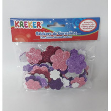 STICKERS GOMALINA C/GLITTER FLORES   1356
