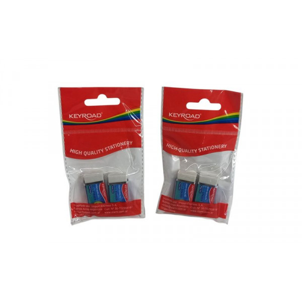 GOMA DE BORRAR x2 KEYROAD   KR972994  OLAMI