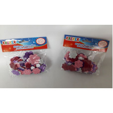 STICKERS GOMALINA C/GLITTER FLORES   1356