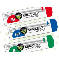 MINA P/LAPIZ MECANICO B 0.5mm ESTUCHE x12 PIZZINI   S5300B