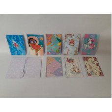 LIBRETA FANTASIA ESPIRAL NORPAC 11x17CM RAYADA 60HJS   8250R