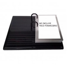 PORTA TACO FINANCIERO NEGRO29x23cm LIGGO   6300200