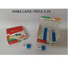 GOMA LAPIZ/TINTA BLANCO-AZUL x24 SKYCOLOR   JJ30310B
