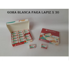 GOMA P/LAPIZ BLANCA x30 SKYCOLOR   JJ30301B