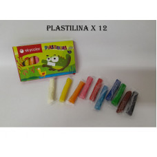 PLASTILINA x10 COLORES SKYCOLOR   JJ025-10