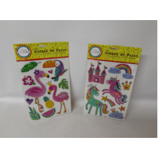 STICKERS DE PARED FLAMENCO/UNICORNIO 21x37cm   20159