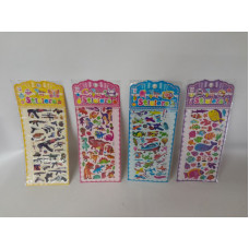 STICKERS C/HOJA P/PINTAR 4mod 14x35cm   24062