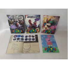 LIBRO P/PINTAR Y JUGAR+STICKERS+ROMPECABEZAS