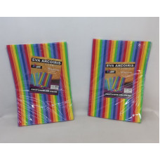GOMA EVA ARCOIRIS X10 60X40CM LEEP