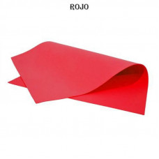 GOMA EVA LISA  40x60cm x10 UNIDADES ROJO