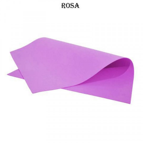 GOMA EVA LISA  40x60cm x10 UNIDADES ROSA