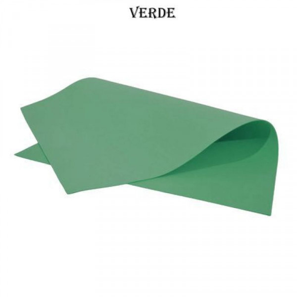 GOMA EVA LISA  40x60cm x10 UNIDADES VERDE