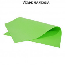GOMA EVA LISA  40x60cm x10 UNIDADES VERDE MANZANA