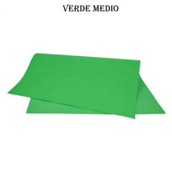 GOMA EVA LISA  40x60cm x10 UNIDADES VERDE MEDIO