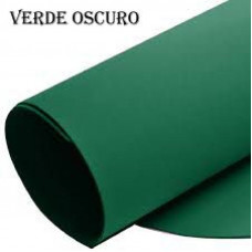 GOMA EVA LISA  40x60cm x10 UNIDADES VERDE OSCURO