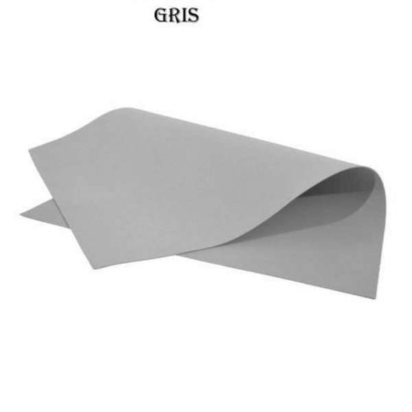 GOMA EVA LISA 40x60cm x10 UNIDADES GRIS