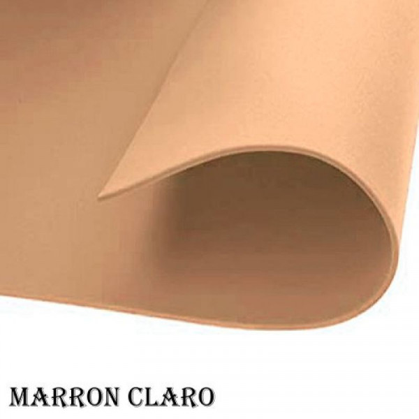 GOMA EVA LISA 40x60cm x10 UNIDADES MARRON CLARO