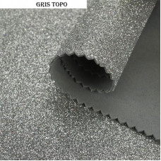 GOMA EVA GLITTER 40x60cm x10 UNIDADES GRIS TOPO