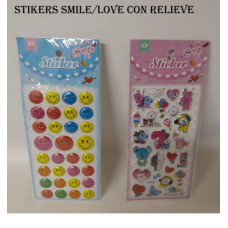 STICKERS SMILE/ESPACIAL C/RELIEVE   22715