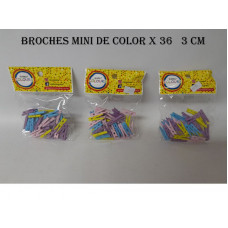 BROCHE MADERA COLOR 3cm x36   20617
