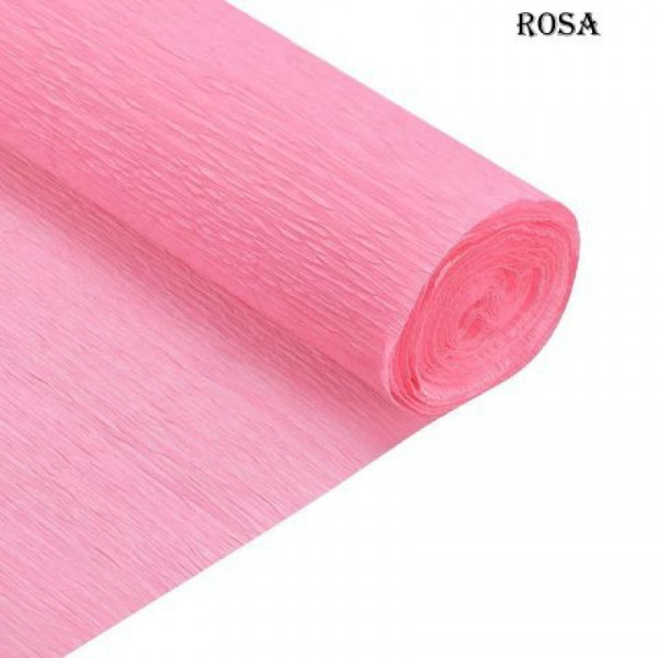 PAPEL CREPE 50cm x 2mts x10hjs ROSA