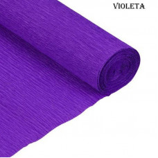 PAPEL CREPE 50cm x 2mts x10hjs VIOLETA