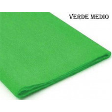 PAPEL CREPE 50cm x 2mts x10hjs VERDE MEDIO