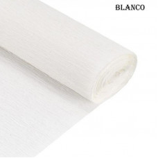 PAPEL CREPE 50cm x 2mts x10hjs BLANCO