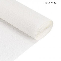 PAPEL CREPE 50cm x 2mts x10hjs BLANCO