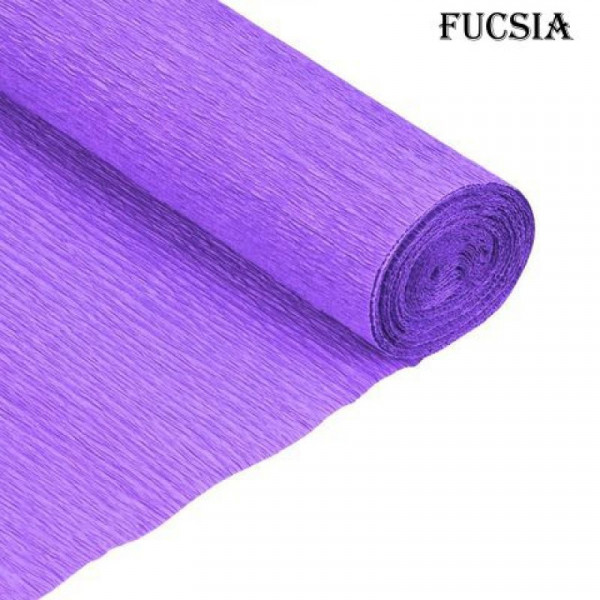 PAPEL CREPE 50cm x 2mts x10hjs LILA