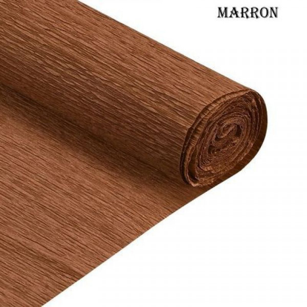 PAPEL CREPE 50cm x 2mts x10hjs MARRON
