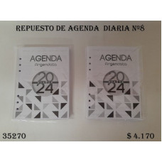REPUESTO AGENDA N?8 DIARIO   AG0044
