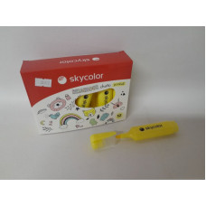 RESALTADOR CHATO P/BISEL PASTEL AMARILLO x12 SKYCOLOR  JJ205305YP