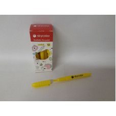 RESALTADOR FINO P/CHISEL PASTEL AMARILLO x12 SKYCOLOR  JJ205314PY