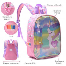 MOCHILA HELLO PETIT UNICORNIO 22x30x10cm SKORA   35318